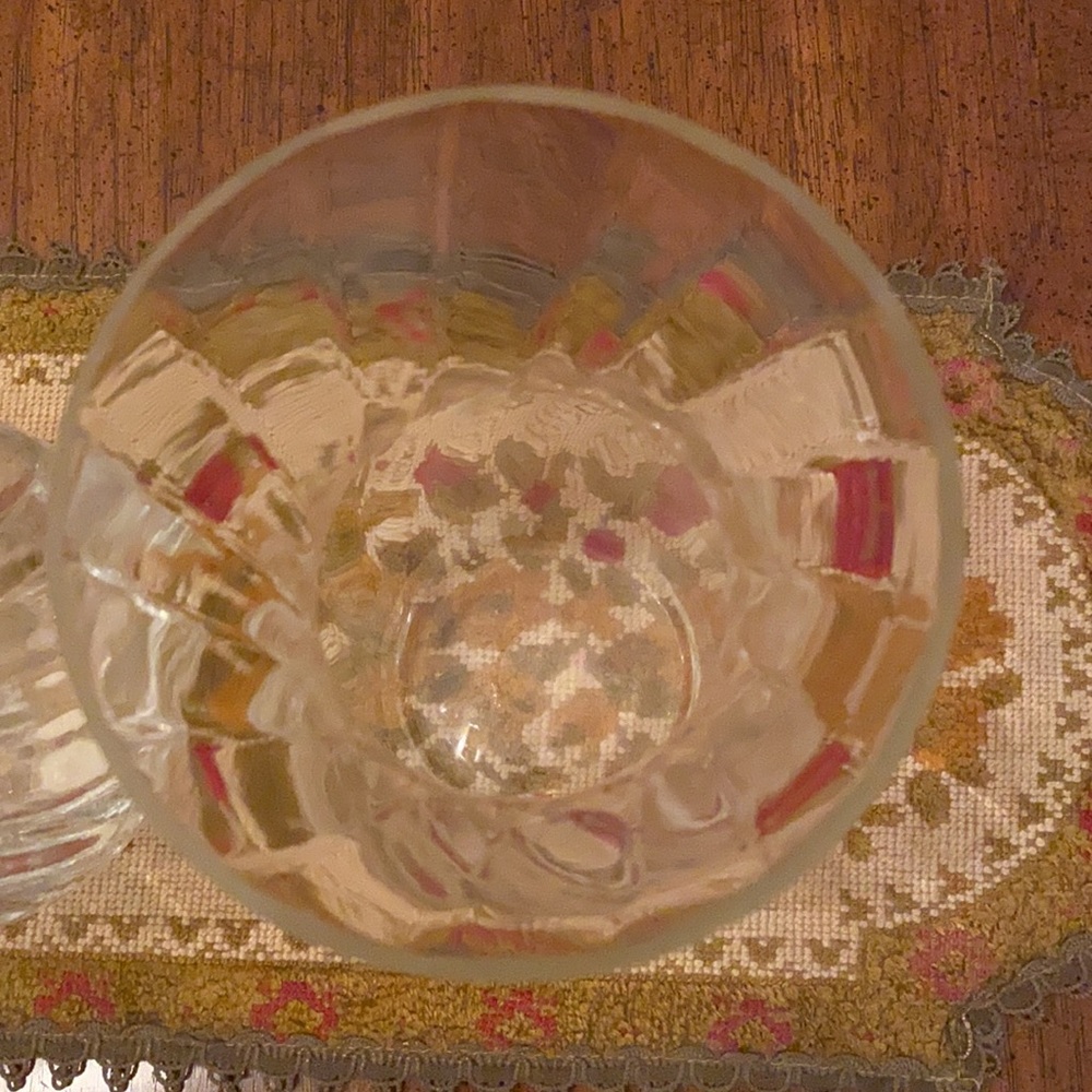 Vintage crystal/ glass 3 vases bundle - Picture 4 of 11